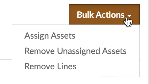 Flowlens Bulk Serialised Product dispatch button.